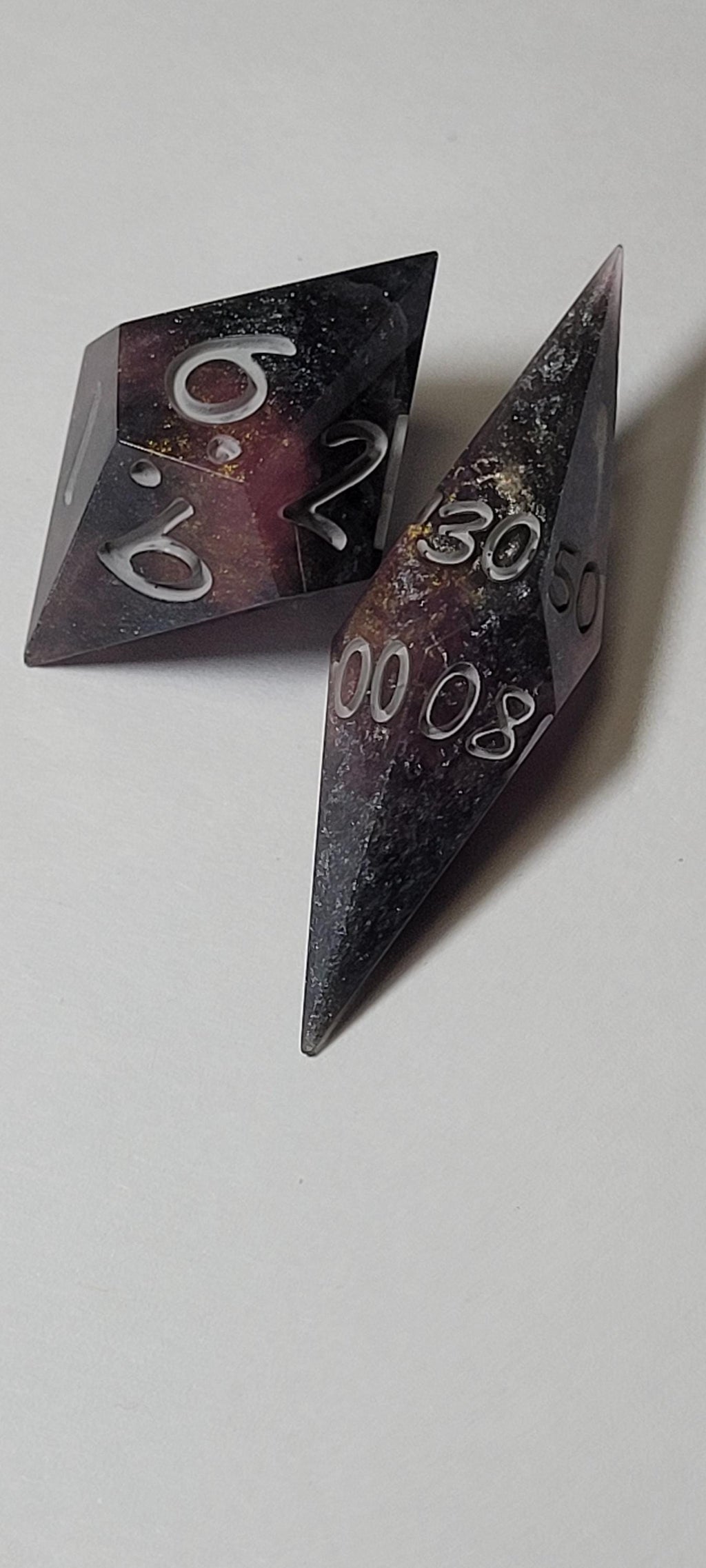 7-Piece TTRPG Dice Set - Warm Steel