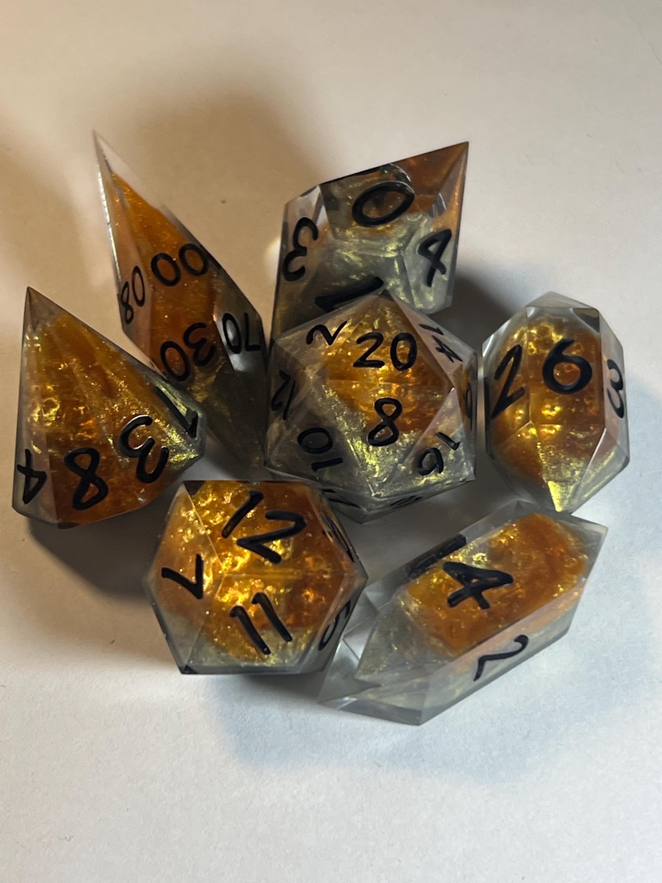 7-Piece TTRPG Dice Set - Gembryon