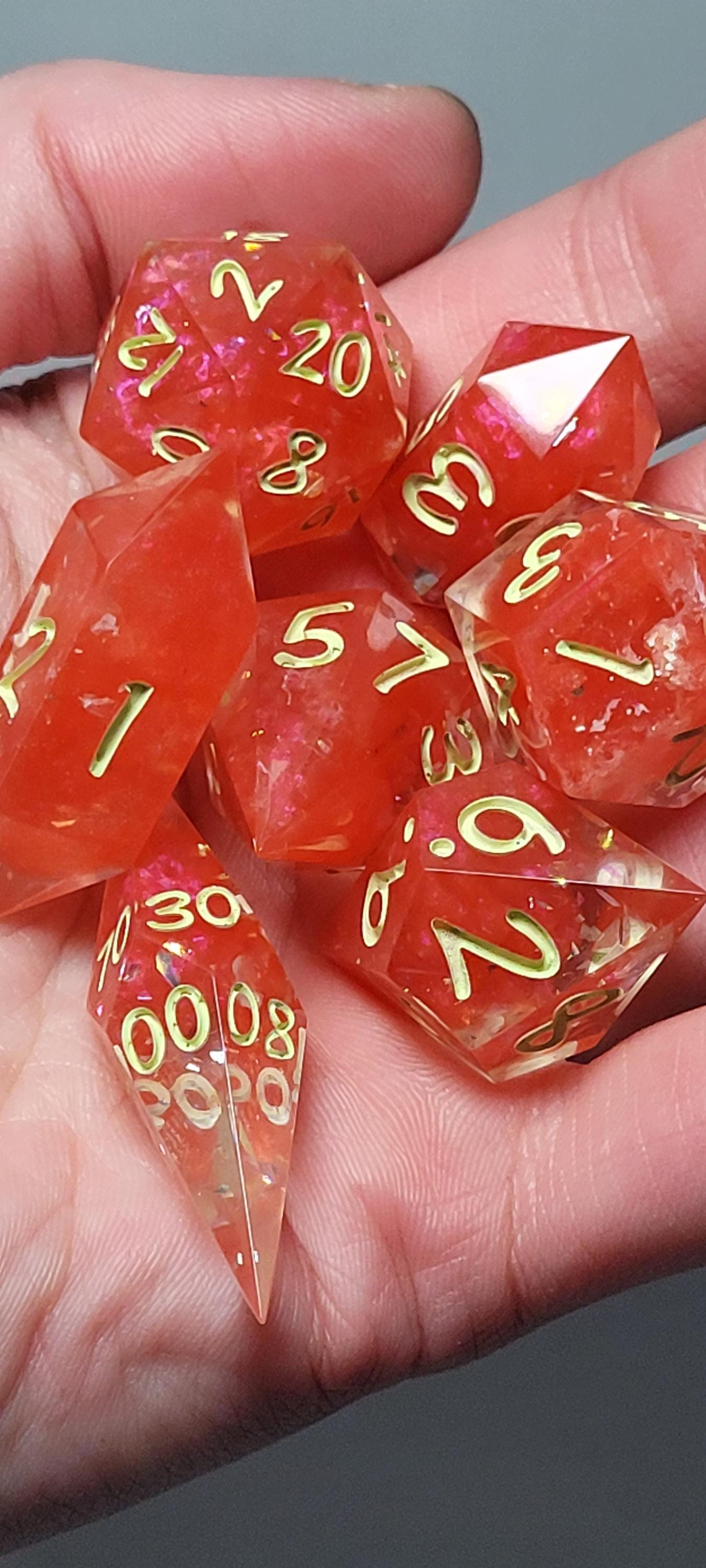 7-Piece TTRPG Dice Set - Juiced