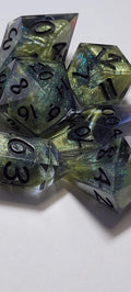 7-Piece TTRPG Dice Set - Natural Glow