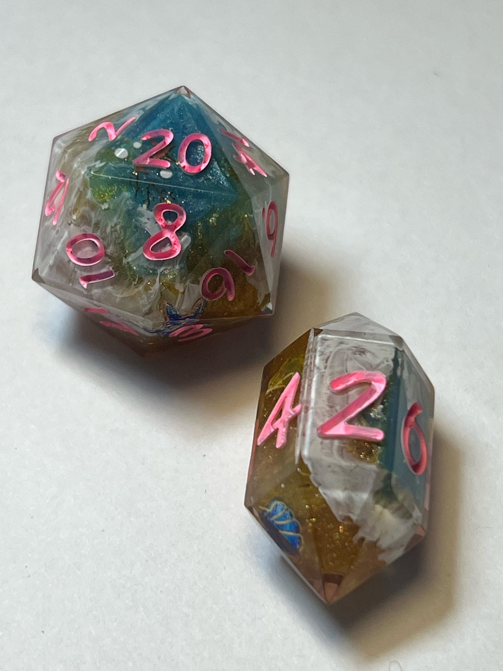 7-Piece TTRPG Dice Set - The Session With The Beach “Vacation”