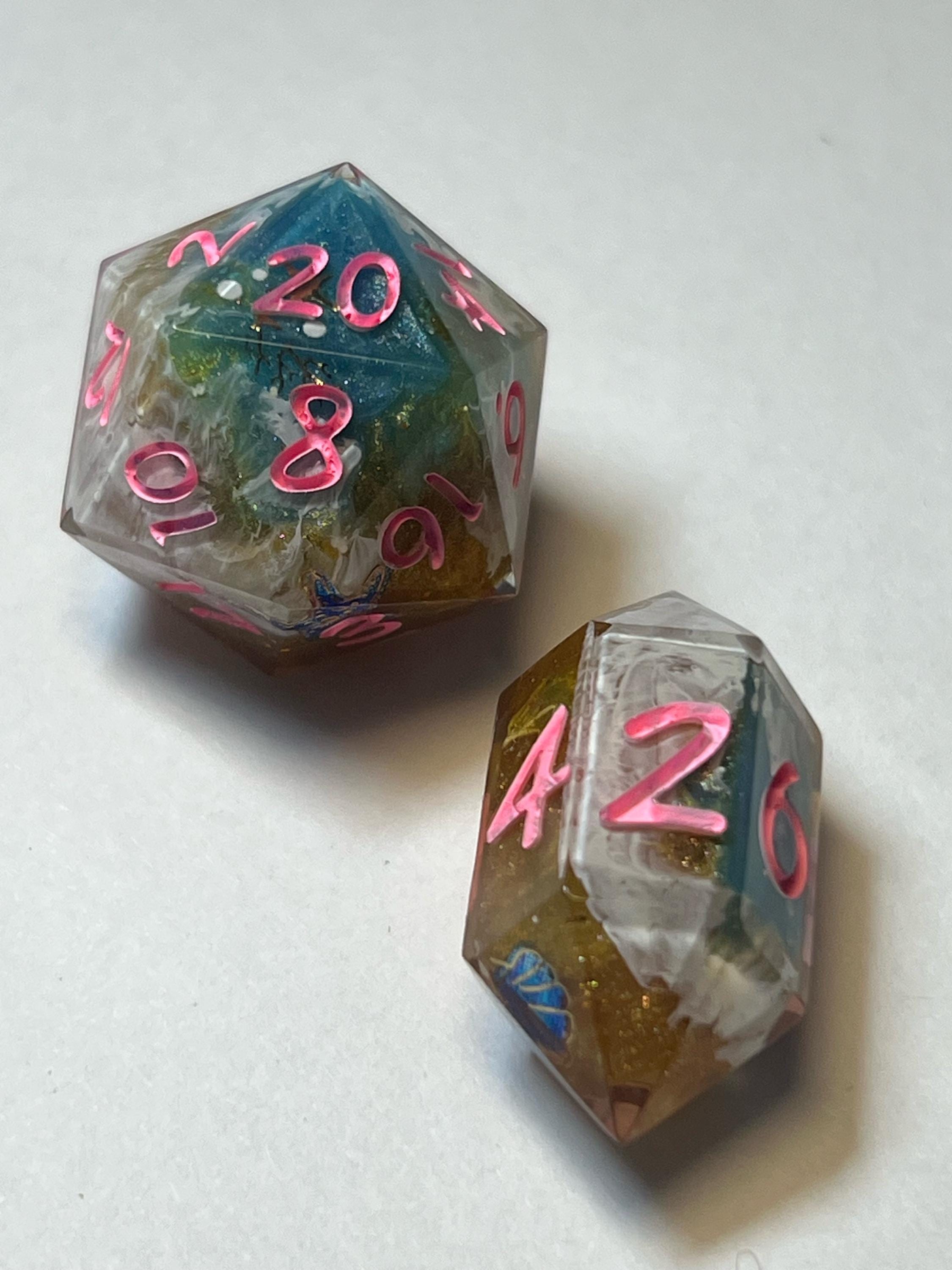 7-Piece TTRPG Dice Set - The Session With The Beach “Vacation”