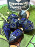 7-Piece TTRPG Dice Set - Clusterfox Gardens Granddaddy Purple