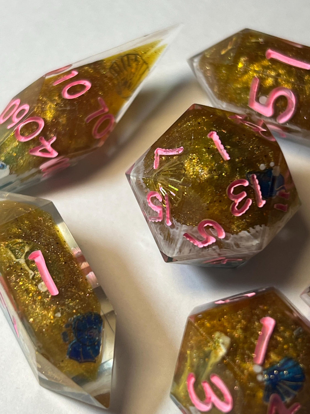 7-Piece TTRPG Dice Set - The Session With The Beach “Vacation”