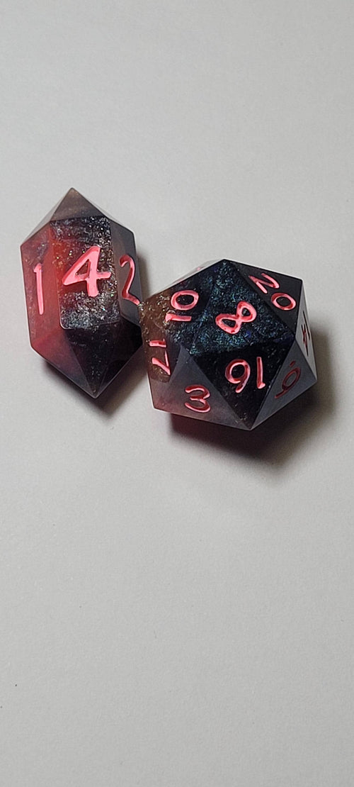 7-Piece TTRPG Dice Set - I Pulled The Fireball Alarm