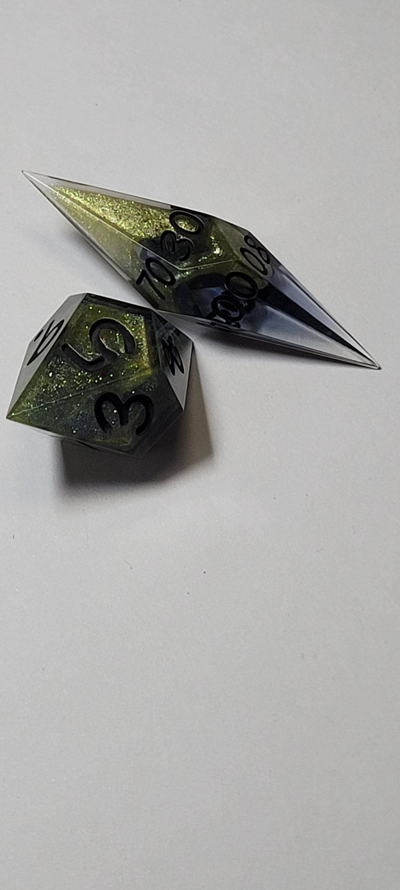 7-Piece TTRPG Dice Set - Natural Glow