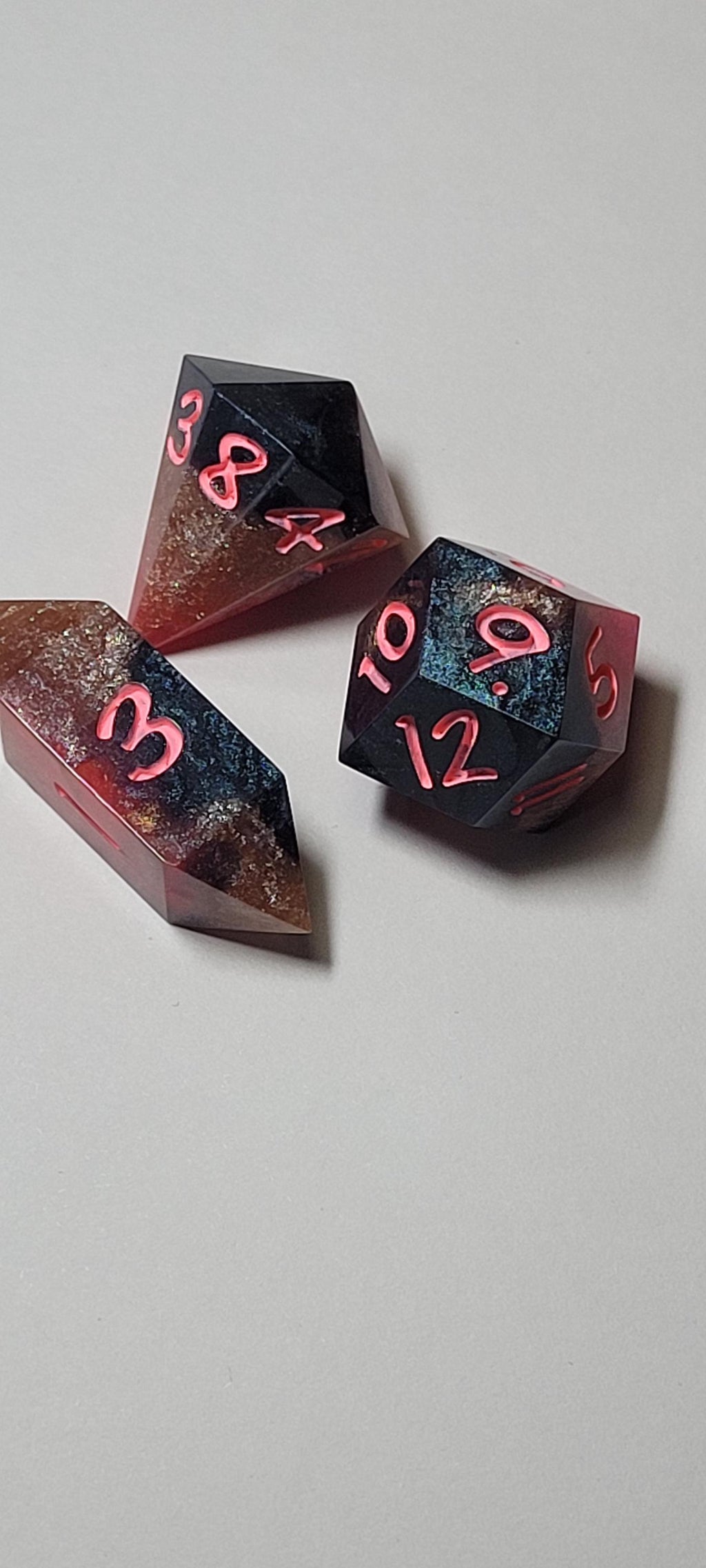 7-Piece TTRPG Dice Set - I Pulled The Fireball Alarm