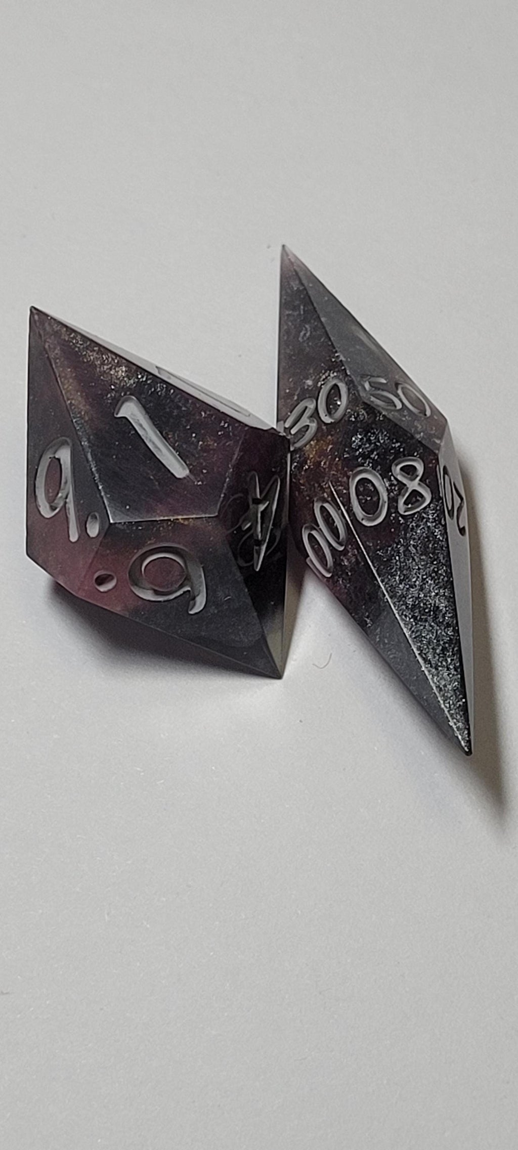 7-Piece TTRPG Dice Set - Warm Steel