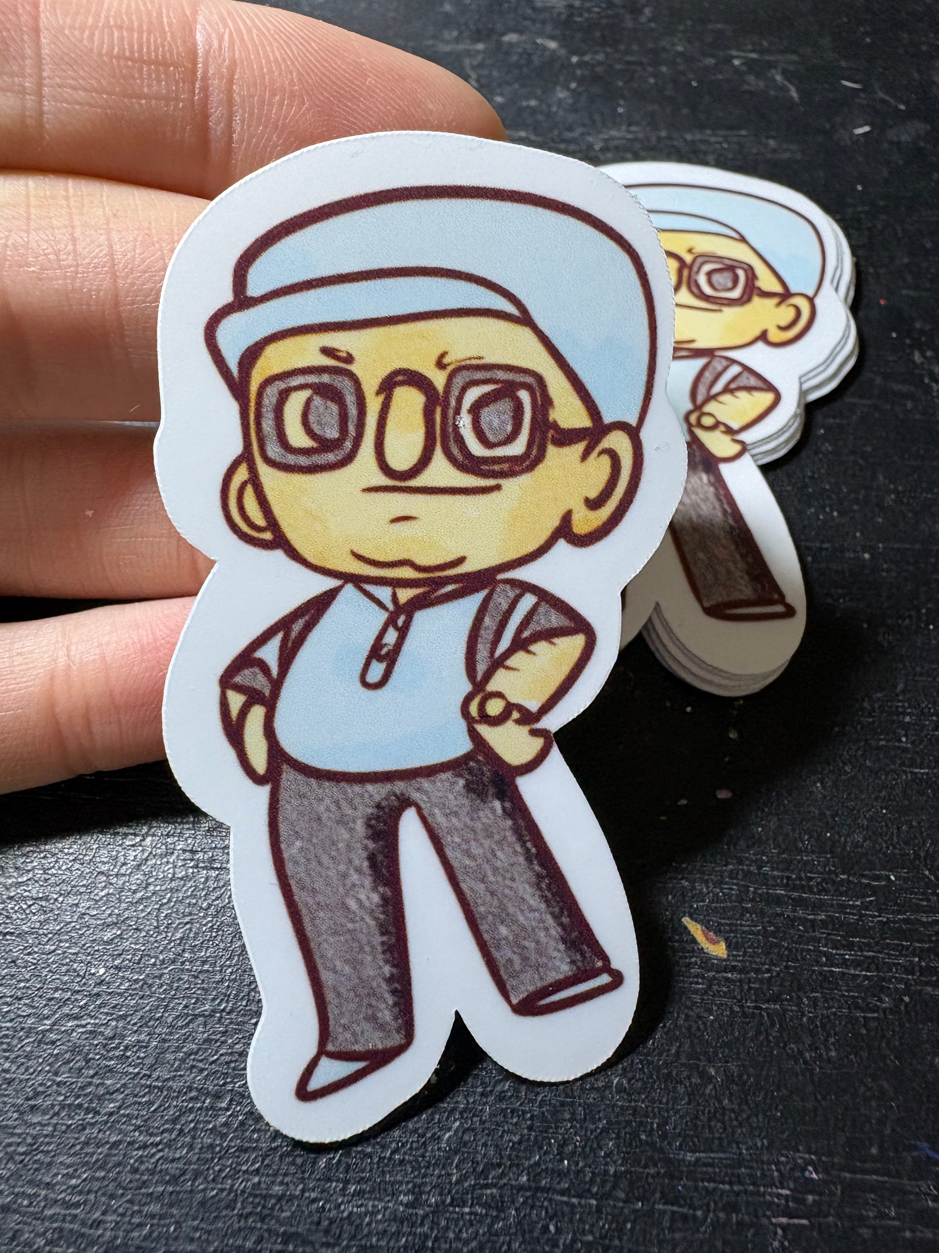 A Glorified Crew Waterproof Vinyl Stickers (Plain Singles)