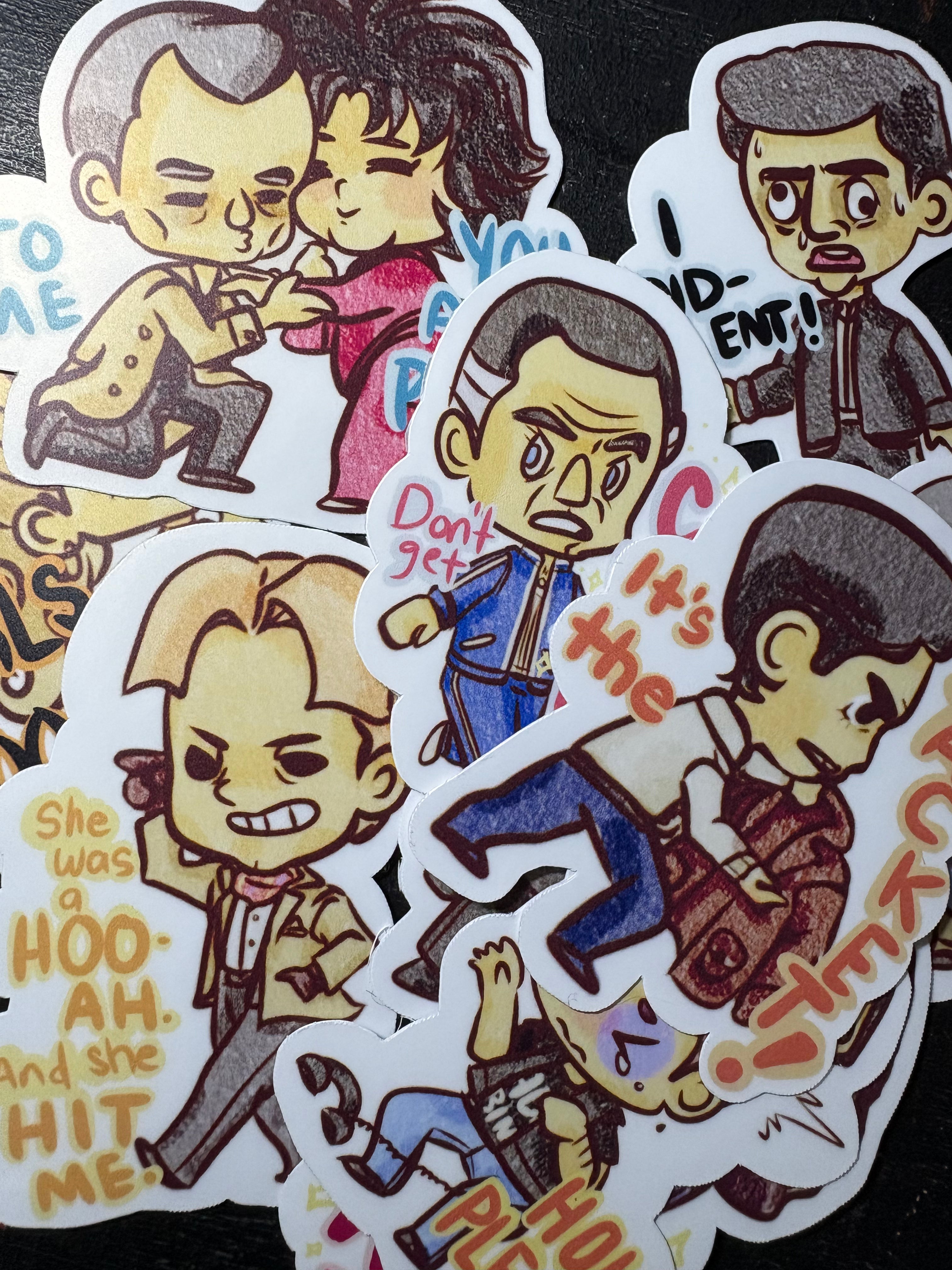 A Glorified Crew Waterproof Vinyl Stickers (Silly Singles)