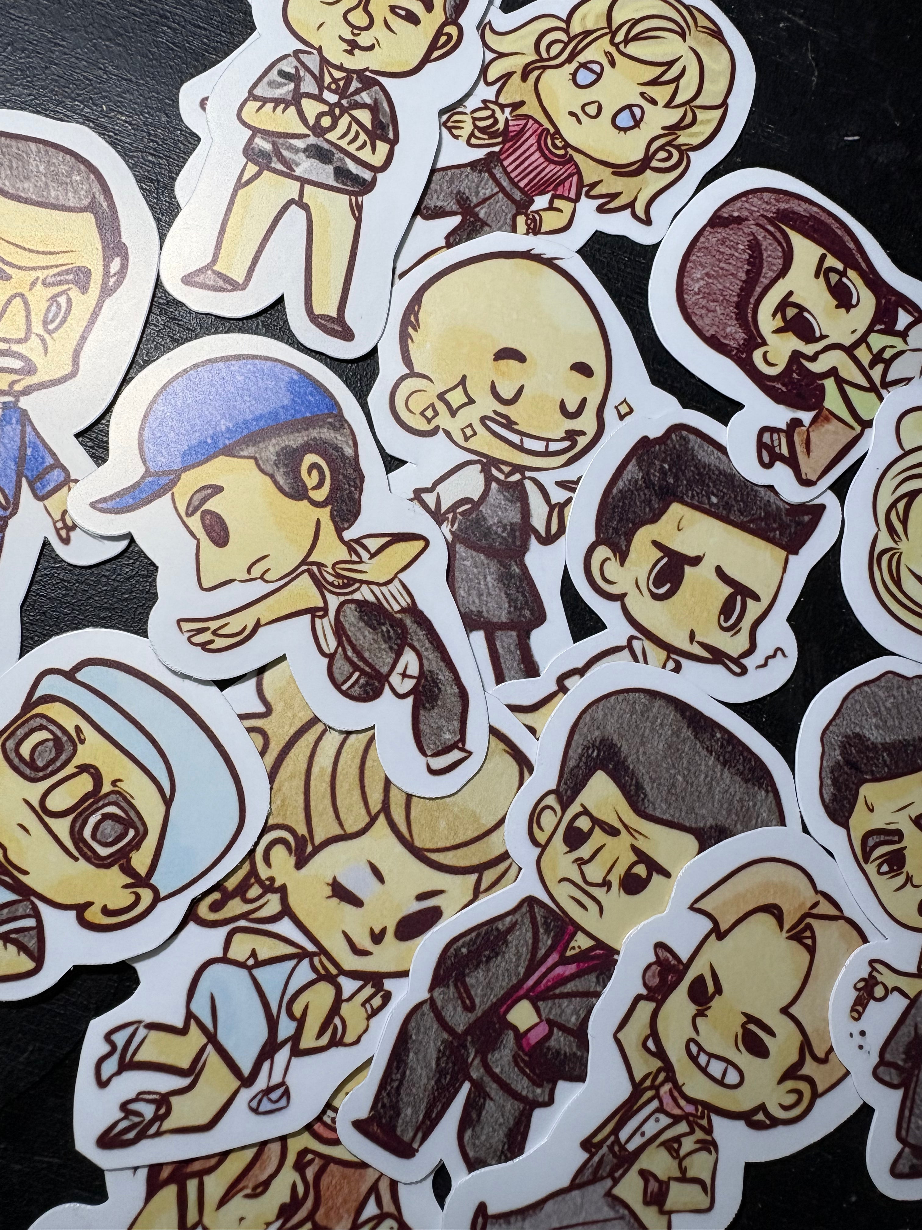 A Glorified Crew Waterproof Vinyl Stickers (Plain Singles)