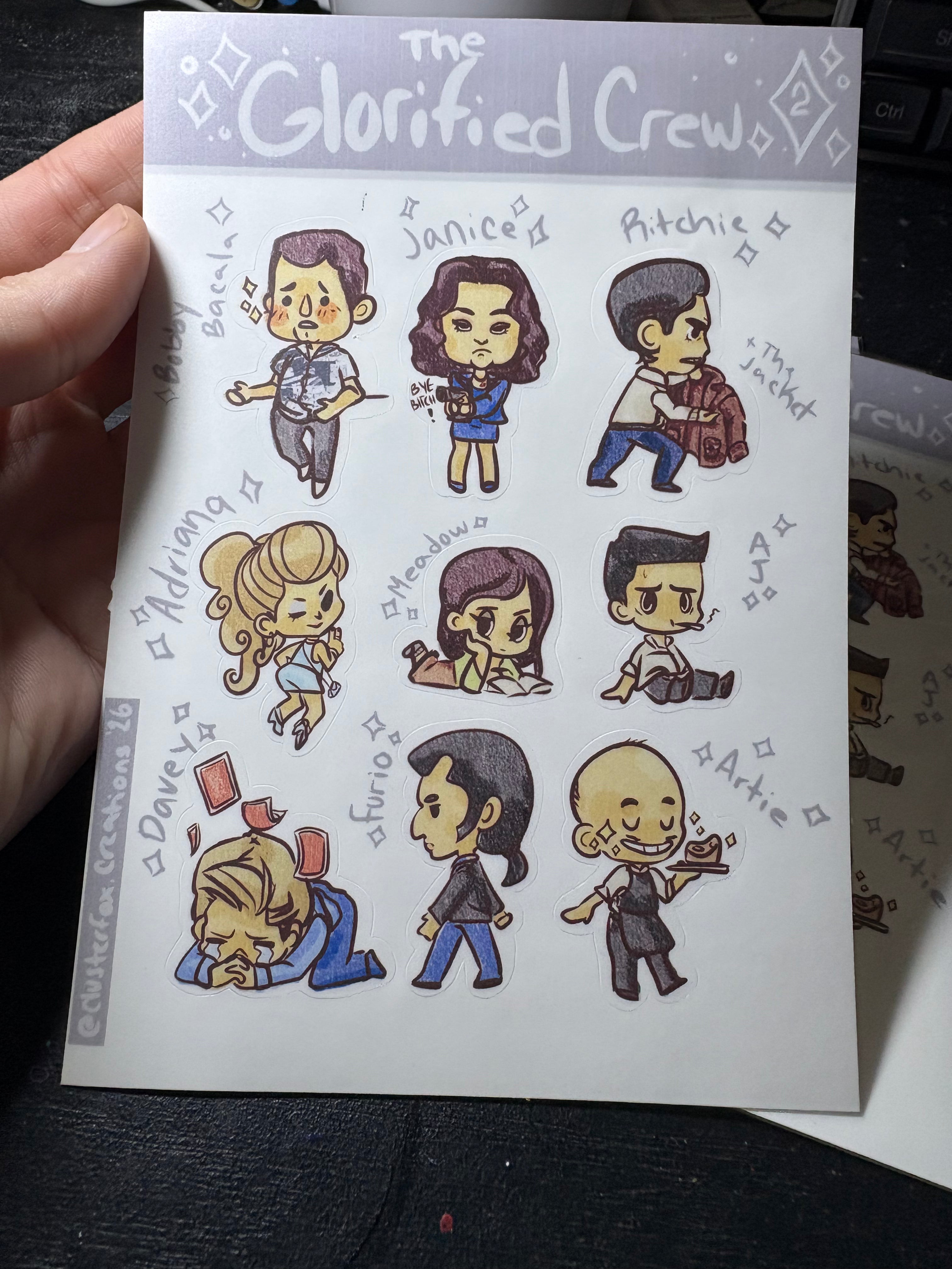The Glorified Crew - Series 2 Sticker Sheet