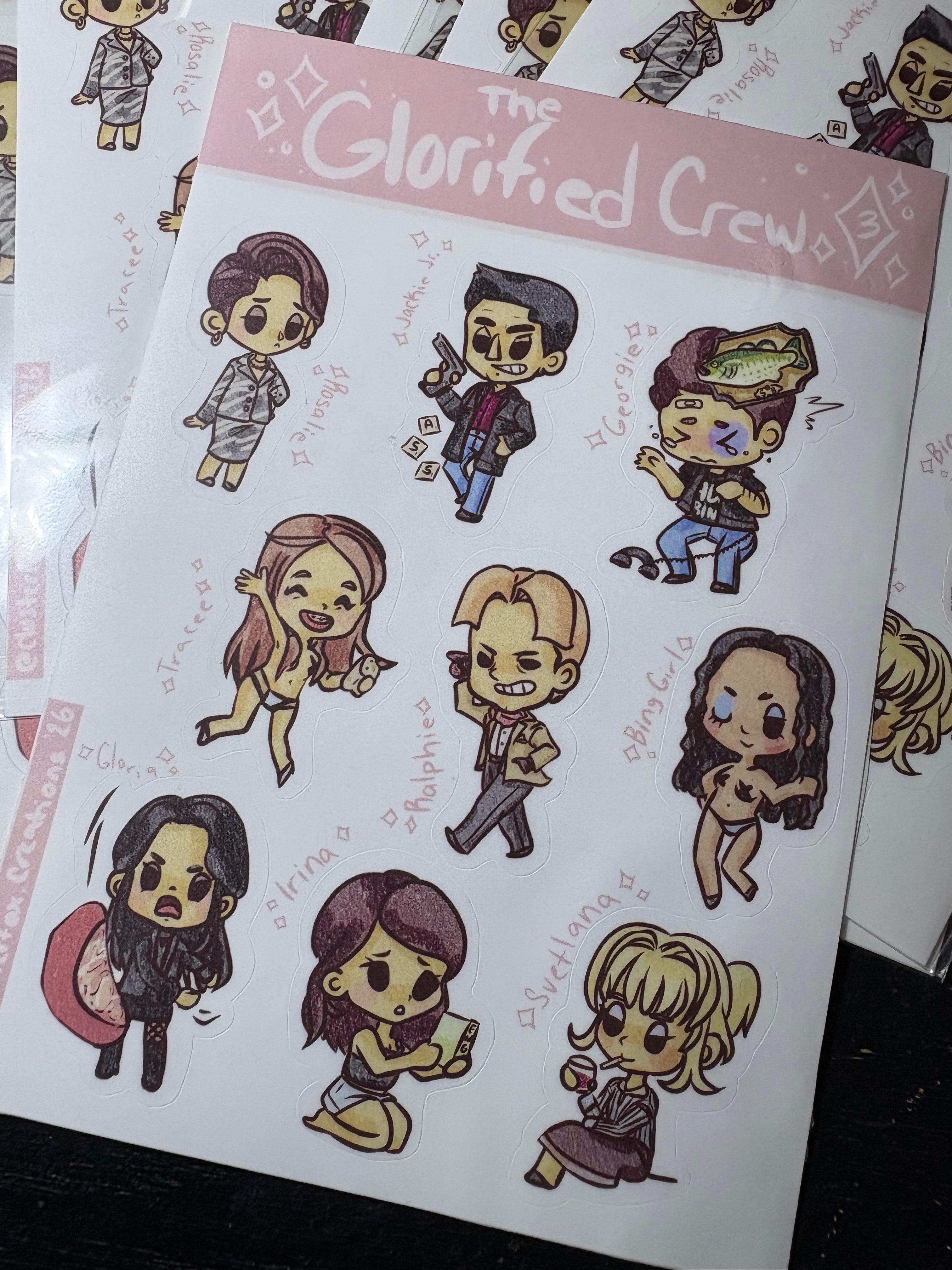 The Glorified Crew - Series 3 Sticker Sheet