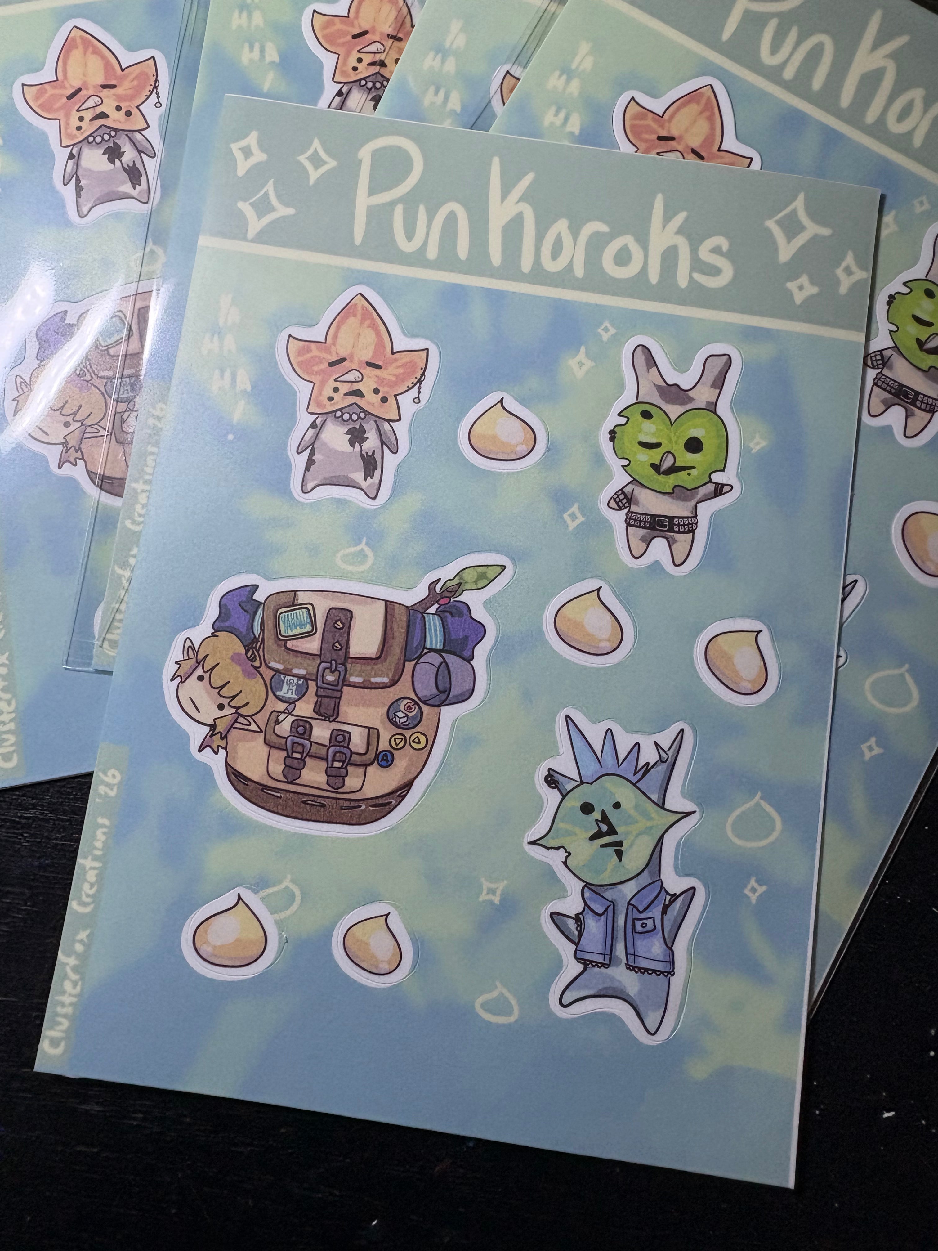 PUNKorok Waterproof Vinyl Sticker Sheet