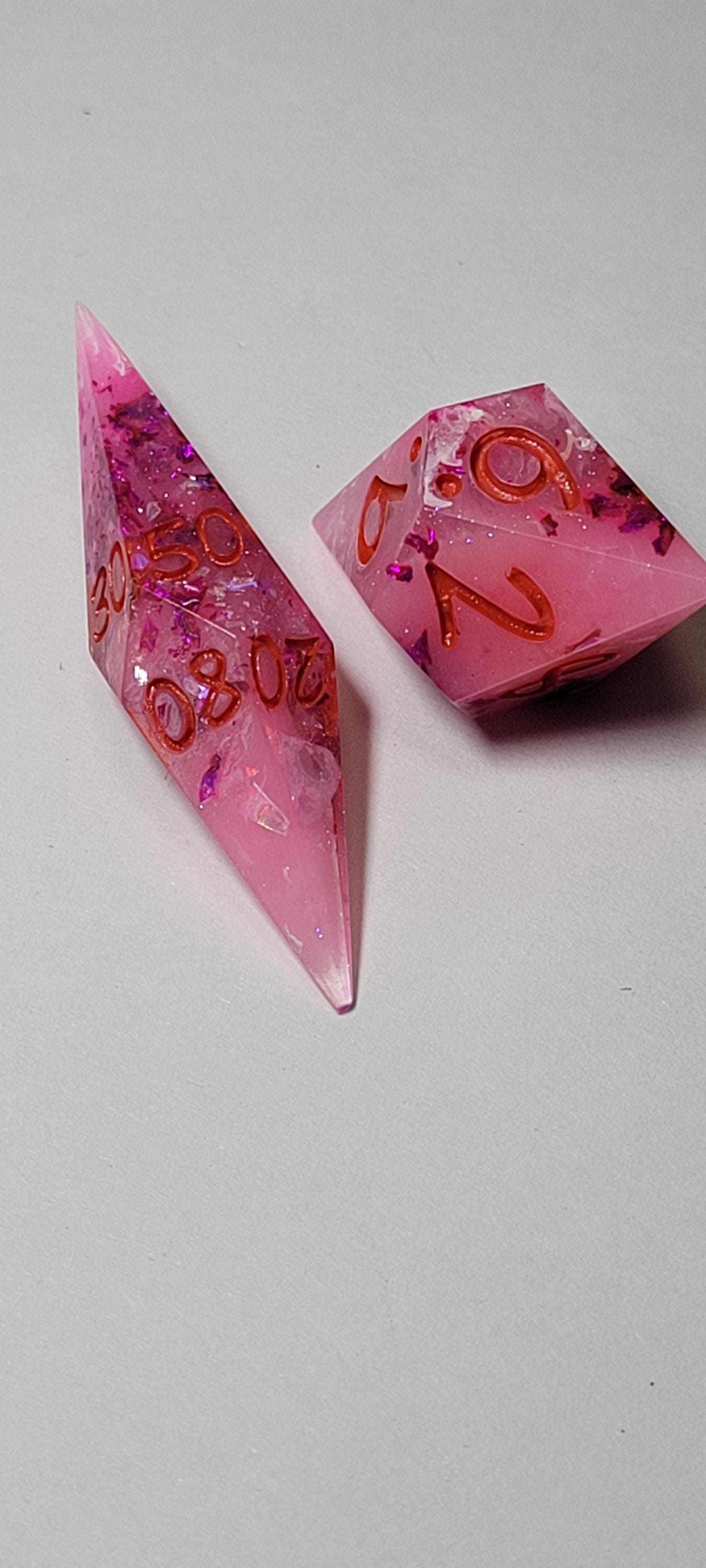 7-Piece TTRPG Dice Set - Love Bomb