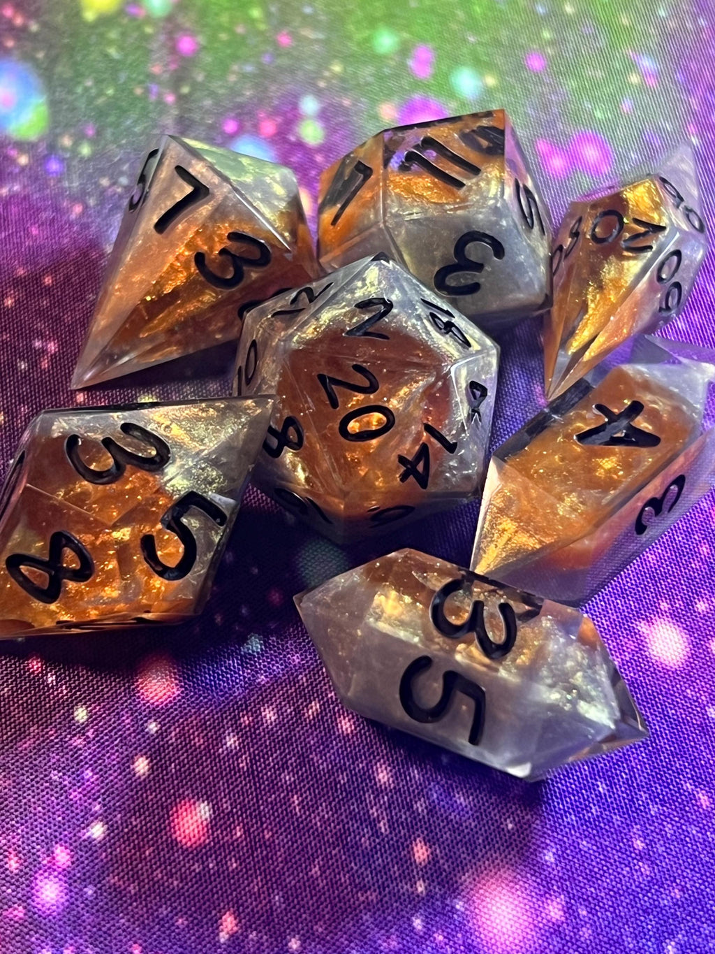 7-Piece TTRPG Dice Set - Gembryon