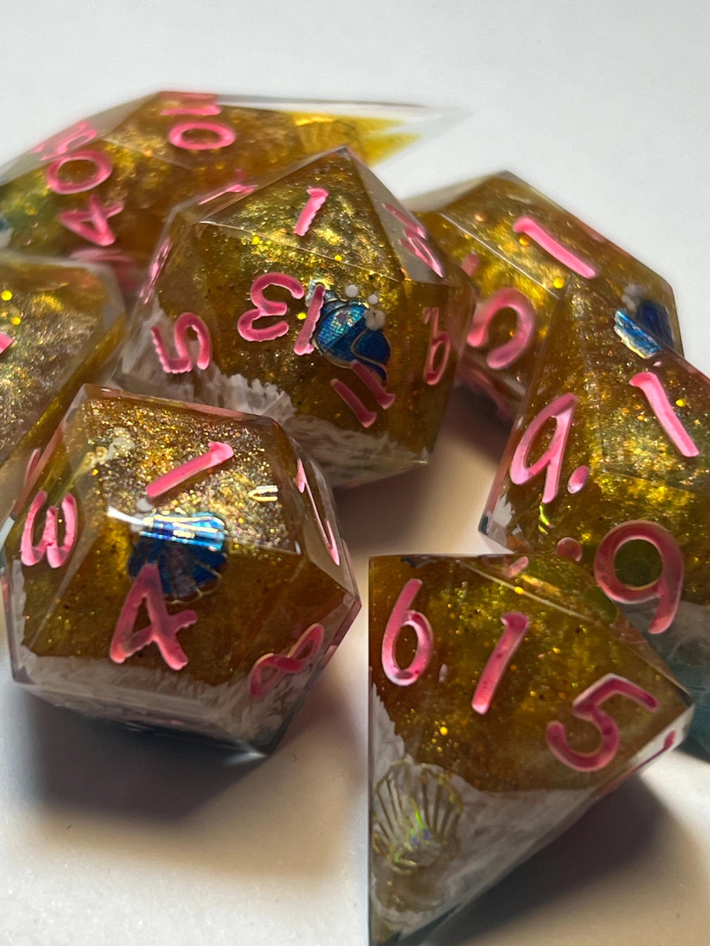 7-Piece TTRPG Dice Set - The Session With The Beach “Vacation”