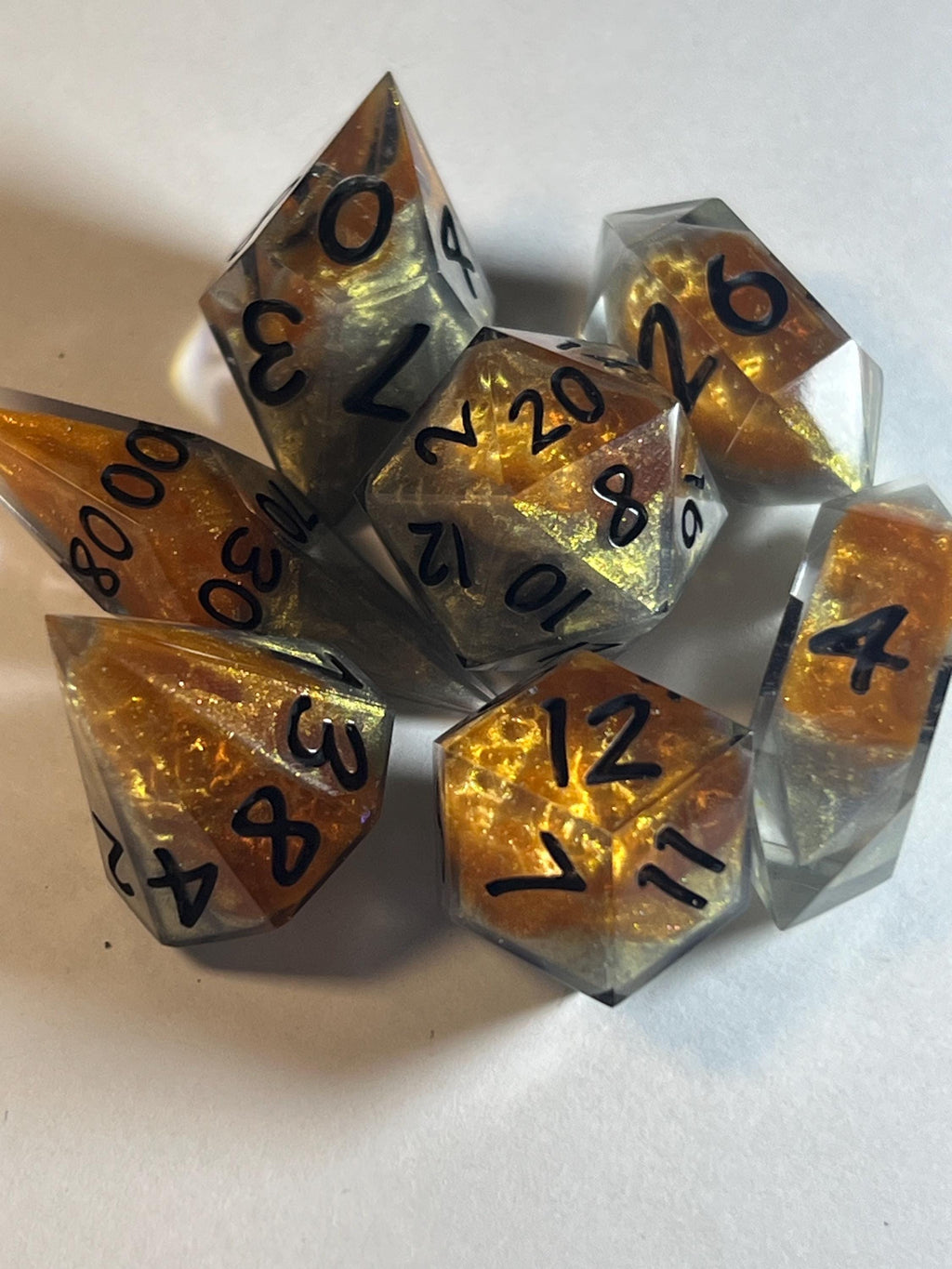 7-Piece TTRPG Dice Set - Gembryon